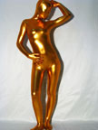 Gold Shiny Metallic full body Zentai Catsuit